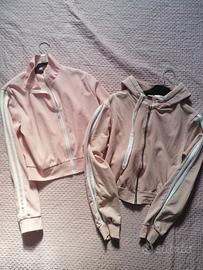 Set 2 felpe sportive rosa da donna 