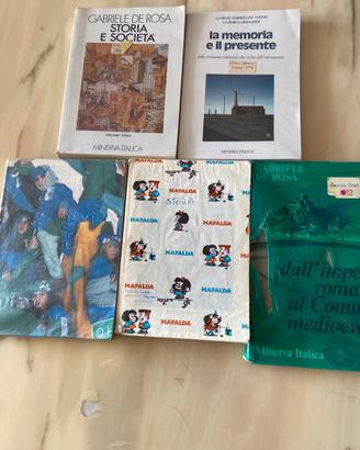 5 libri di storia vintage anni 80