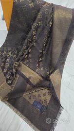 Foulard vuitton toni del marrone