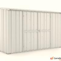 Casetta in lamiera per esterno 307x100 bianco