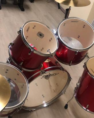 Batteria Acustica Mercury  con sgabello 