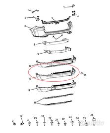 Paraurti Posteriore Jeep Compass