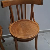 sedie stile Thonet con intarsio