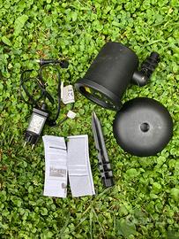 Proiettore laser con luce rossa e verde