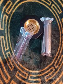 kit per incenso brucia incenso, carboncini,pinza