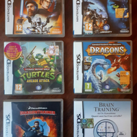 Lotto di 6 videogiochi Nintendo DS