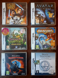 Lotto di 6 videogiochi Nintendo DS