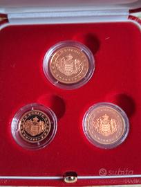 trittico centesimi euro monaco 2005
