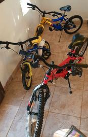 3 biciclette bambini 