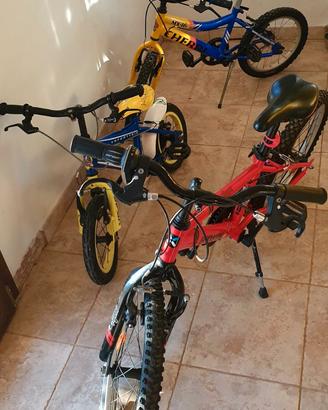 3 biciclette bambini 