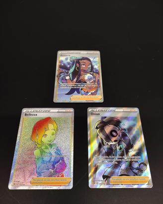 Lotto Carte Pokémon Full Art e Rainbow - Allenator