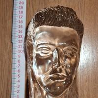 Testa Busto di Elvis Presley in Vetro Glass Murano