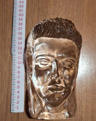 Testa Busto di Elvis Presley in Vetro Glass Murano
