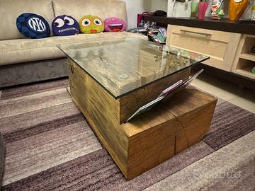 Tavolino salotto in legno