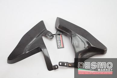 Cover carbonio compensatore scarico Ducati