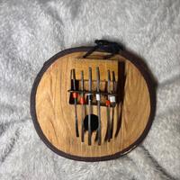 Kalimba africana su zucca Thumb piano etnico