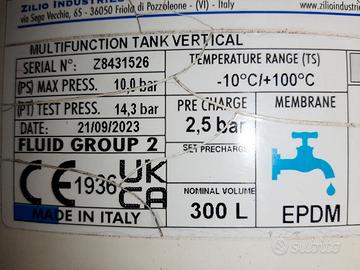 vaso espansione  boiler