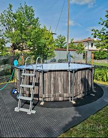 Piscina ROTONDA (acciaio) 366x100cm/COMPLETAAAAA!!