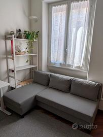 Divano letto grigio 3 posti