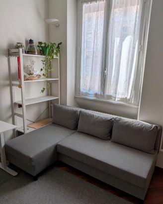 Divano letto grigio 3 posti
