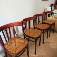 sedie thonet in paglia di Vienna 