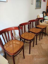 sedie thonet in paglia di Vienna 