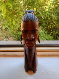 statua africana in legno 