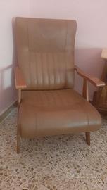 Poltrona in pelle Reclinabile