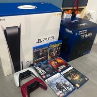 Playstation 5+2Controller+Volante e Pedali+6Giochi