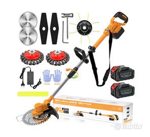 Decespugliatore Elettrico 21V con 2 Batterie