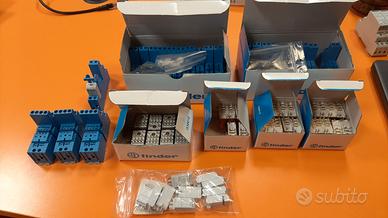 Finder zoccoli e relè 24v tutto nuovo