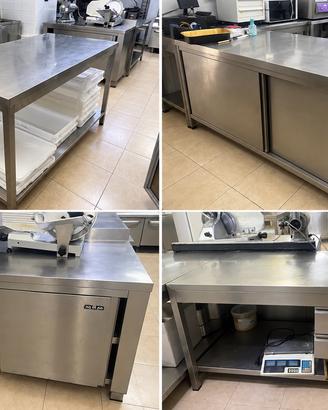 Banchi acciaio inox professionali