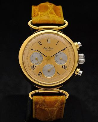 PaulPicot Lemania 1873 Chronograph steel gold 4888