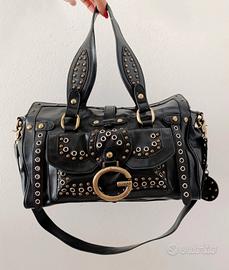 Borsa Guess vintage Y2K nera con borchie  