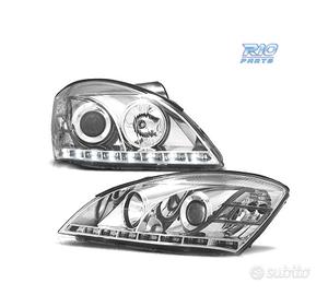 FARI PER KIA CEED 07-09 LUCE DIURNA FONDO CROMATO