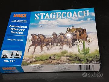 rara scatola di montaggio 1.72 stagecoach western