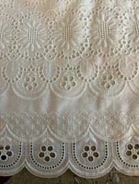 Completo lenzuola in pizzo sangallo
