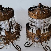 Coppia Lampade Vintage a Mongolfiera - Ottone, Cri