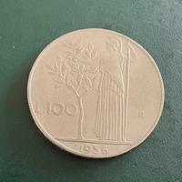 100 Lire 1956 Buone condizioni con descrizione