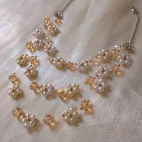 Collana lunga Multifilo fiori margherite