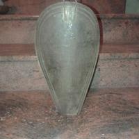 lampada  ad olio in ferro con paralume