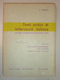 Temi critici di Letteratura Italiana