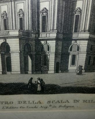 Stampine d' epoca monumenti di milano