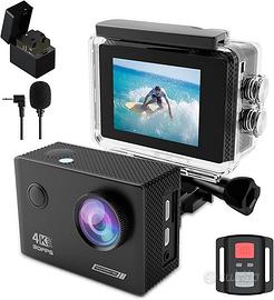Action Cam 4K 30FPS, 40M Fotocamera Subacquea WiFi