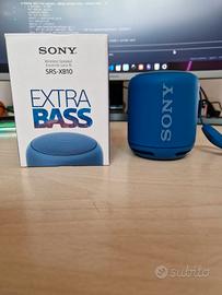Cassa bluetooth portatile Sony SRS-XB10 blu extra 