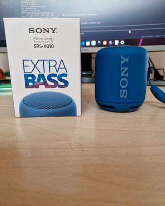 Cassa bluetooth portatile Sony SRS-XB10 blu extra 