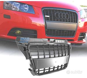 GRIGLIA AUDI A3 8P 8PA 08-12 LOOK S LINE NERO LUCI