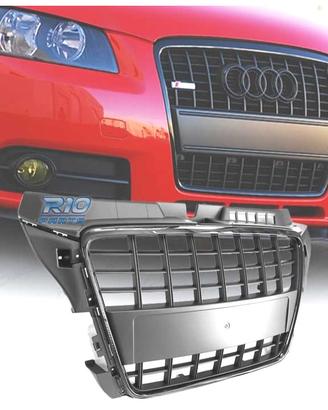 GRIGLIA AUDI A3 8P 8PA 08-12 LOOK S LINE NERO LUCI