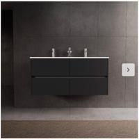 Inda - Mobile bagno L.120 con doppio lavabo lucido