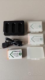 Kit 3 Batterie Newmowa NP-BX1 + Caricabatterie